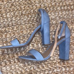Blue/Grey heels